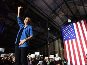 Sen. Elizabeth Warren, D-Mass., appears at a campaign event on Tuesday, March 3, 2020, in Detroit. She ended her presidential campaign on Thursday, March 5. MUST CREDIT: Washington Post photo by Matt McClain