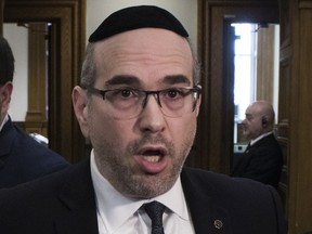 “We still don’t know the size of the famous shortfall the city of Montreal is facing,” says Ensemble Montréal Leader Lionel Perez, seen in a file photo.
