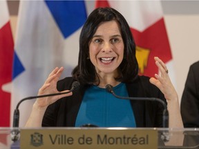 Mayor Valérie Plante is seen in February 2020 file photo.