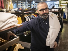 Montreal retailer Off the Hook quickly turned its spring break line into a Stay Home line. Owner Harry Drakopoulos says feedback on social media was immediately positive. “Everybody’s living the same thing at the exact same time.”