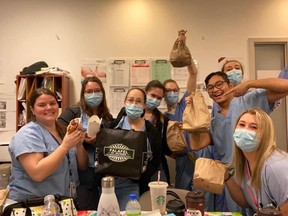 A group of third-year medical students from McGill University teamed with local restaurants to deliver food to health-care workers during the COVID-19 pandemic.