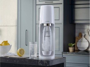 Reduce waste in landfills and the resources required for recycling by eliminating single-use water bottles. No need to give up for fizz and fun: switch to an easy-to-use sparkling water maker. FIZZI Sparkling Water Maker, $120, SodaStream.ca