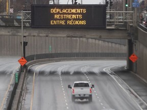 With industries shut down and cars off the roads — as evidenced by the Décarie Expressway on Tuesday — air quality has improved drastically.