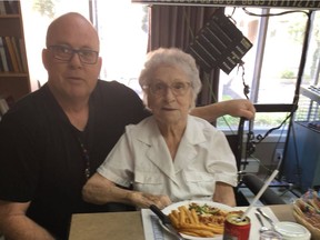 Benoît Huberdeau and his mother, Raymonde, at the Centre d'hébergement Ste-Dorothée roughly two years ago. The centre now has 26 COVID-19 cases and three deaths.