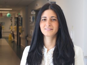 Dr. Tanya Di Genova created the contingency plan that paved the way for two adult patients with COVID-19 to be transferred from the Royal Victoria to the Montreal Children's. Photo courtesy Montreal Children's Hospital of the MUHC.