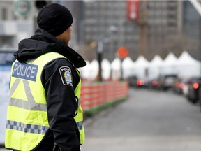 Montreal police Chief Sylvain Caron says officers would issue tickets if a person clearly flouts social distancing regulations.