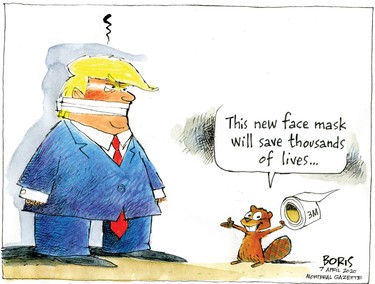 Editorial cartoon for April 7, 2020.