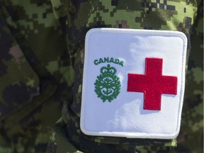 Members of the Canadian Armed Forces are shown at Residence Yvon-Brunet a long-term care home in Montreal, Saturday, April 18, 2020, as COVID-19 cases rise in Canada and around the world.