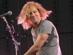 David Bryan with Bon Jovi performing at Mosaic Stadium in Regina on July 28, 2010.