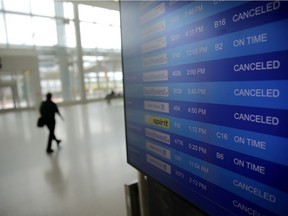 Dozens of flights are cancelled, and the airline industry is poised to lose hundreds of billions of dollars during the coronavirus crisis.
