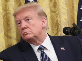 U.S. President Donald Trump speaks during an event on protecting Americas senior citizens in the East Room of the White House April 30, 2020, in Washington, D.C.