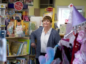 Babar Books owner Maya Byers is seen in her Pointe-Claire shop on Tuesday, May 5, 2020.