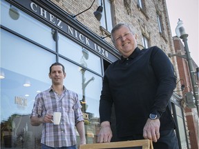 “We have some customers who actually come for all their meals, three times a day,” marvels Chez Nick owner Rob Callard, right, with business partner Nicos Kyriakopoulos. "That’s the sort of loyalty you rarely find these days."
