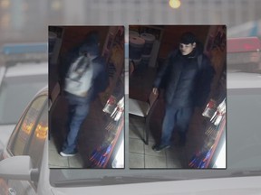 A man was recorded breaking into a store on Montée Saint-Hubert in Longueuil April 28, 2020.