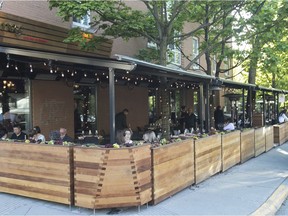 Open-air terrasses are considered a potentially safer dining experience because COVID-19 is believed to be spread more easily in enclosed spaces.