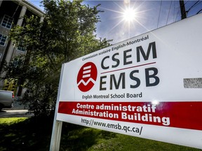 The English Montreal School Board offices in Montreal.