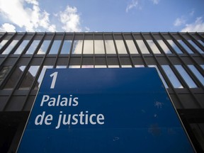 The exterior of the Montreal courthouse.