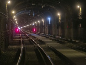 The Mount Royal tunnel is seen on in October 2018.