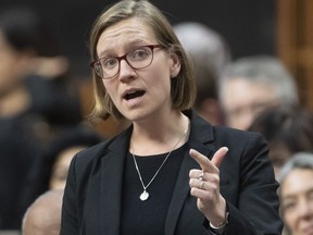 International Development Minister Karina Gould responds to a question during Question Period in the House of Commons Tuesday December 10, 2019 in Ottawa. Gould announced Canada will put $790 million toward vaccinating the world's more vulnerable populations through the Global Alliance for Vaccine Innovation.THE CANADIAN PRESS/Adrian Wyld