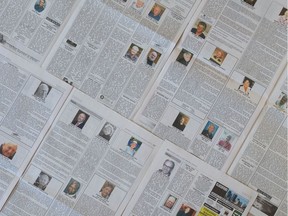 The Montreal Gazette had seven pages dedicated to obituaries, amid the outbreak of the coronavirus disease (COVID-19) on April 18, 2020."The past few weeks have seen the tragic deaths of hundreds of older people to COVID-19. Our newspapers are filled with their obituary notices, reminding us of the profound contributions they have made to their families and to our community," Steven High writes.