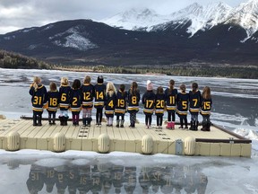 A youth hockey team from Jasper, Alberta. This is part of the documentary Hockey 24 that is set to air on Sportsnet on Sunday, May 24, 2020.