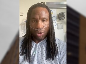 Georges Laraque detailed his experience being hospitalized with COVID-19 in a Facebook video on May 2, 2020