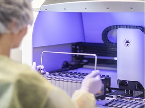 A BD Canada employee at work inside the company's Quebec City facility.