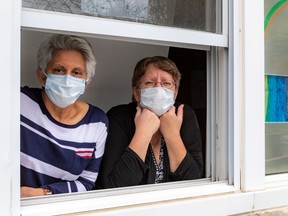 Shakira Lalani, director of CPE Jardin d'Enfants N.D.G., and educator Joanne St-Yves (right) are preparing for their daycare to reopen on May 19.