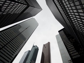 Toronto's banking district at Bay Street and King Street, Monday February 25, 2013. [Peter J. Thompson/National Post]