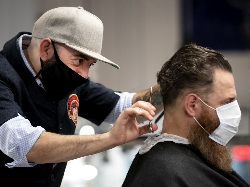 Montreal and hair salons reopen under strict pandemic rules