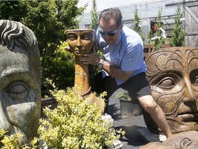 Pierre Jasmin says many Pépinière Jasmin customers have been serious about shopping for their gardens, buying expensive items including statuary and fountains — perhaps spending the budget they had set aside for travel.