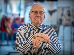 Gilles Labrèche is seen in his daughter's lingerie store in Laval on June 3, 2020 after he learned that the city of Montreal took away some land he owned in 2017.  He had bought the land at public auction in 1992.