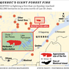 MAP: Quebec forest fire