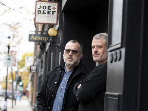 David McMillan, left, and Fred Morin are taking it slow at the Joe Beef group's restaurants.