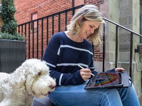 Artist Lise Gallant has taken advantage of the lull in activity during the pandemic to draw illustrations for a children’s book and to do a series of drawings of her dog, Lucy, and her cat, Tyson.
