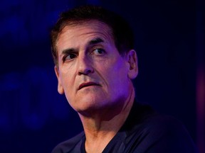 Mark Cuban, entrepreneur and owner of the Dallas Mavericks, speaks at the WSJTECH live conference in Laguna Beach, California, U.S. October 21, 2019.