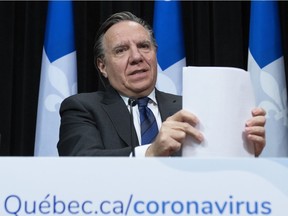 "I'm sorry for the decisions that have been taken or not taken for the last 10, 20 years," Premier François Legault said today when asked what his message was to families of Quebecers who have died of COVID-19.