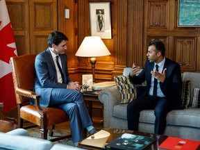 MP Marwan Tabbara with Prime Minister Justin Trudeau.
