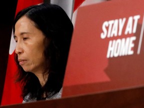 Canada's chief public health officer, Dr. Theresa Tam, attends a news conference in Ottawa April 9, 2020.