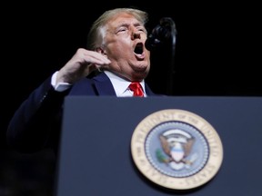 U.S. President Donald Trump speaks during his first re-election campaign rally in several months in the midst of the coronavirus disease (COVID-19) outbreak in Tulsa, Oklahoma, U.S., June 20, 2020.