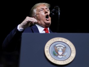 U.S. President Donald Trump speaks during his first re-election campaign rally in several months in the midst of the coronavirus disease (COVID-19) outbreak in Tulsa, Oklahoma, U.S., June 20, 2020. REUTERS/Leah Millis