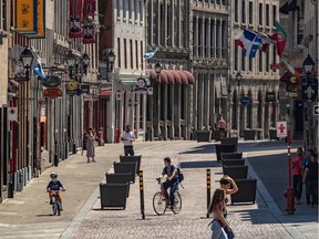 Tourism in Old Montreal on Sunday June 21, 2020 is almost non-existent thanks to the COVID-19 pandemic. Dave Sidaway / Montreal Gazette