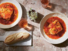 Yasmin Fahr favours “one-pot wonders” such as tomato-poached cod.
