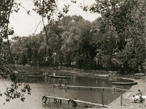 Pine Beach in Dorval used to be a common site for recreation before Lac St-Louis became polluted in the late '50s and early '60s.