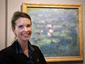 "We wanted to tell a story that would be relevant to what we’re living now,” says co-curator Mary-Dailey Desmarais, with a work from Claude Monet's Water Lilies series. “I hope it brings people some joy in these difficult times.”