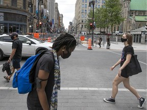 Mayor Valérie Plante today pleaded with employers to bring workers back downtown. "We need them."