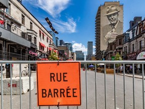 Crescent St. will be pedestrianized until September in Montreal starting on Friday, July 24, 2020.