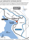 MAP: Lac-Mégantic rail bypass