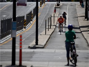 The Association of Pedestrians and Cyclists of Westmount wants protected bike paths on Sherbrooke St. and wants the city to complete the missing gap in the Lansdowne bike path between Sherbrooke St. and de Maisonneuve Blvd.