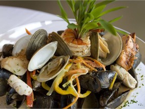 A look at the Louisiana seafood plate at the Maestro S.V.P. Restaurant on St-Laurent Blvd.